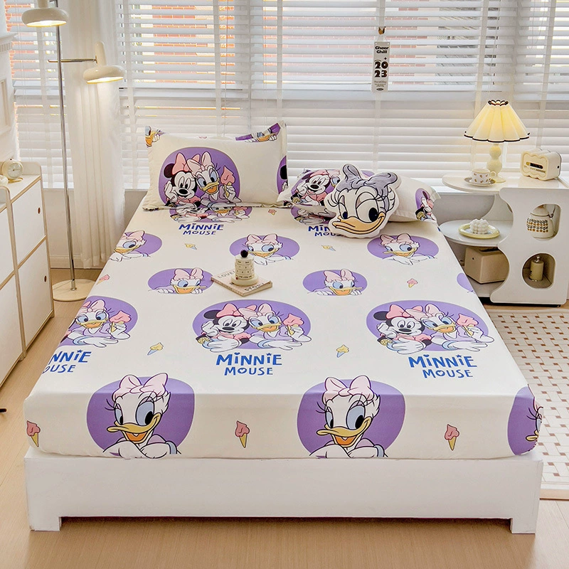 Cartoon genuine sheet, bedspread, mattress, protective case for elementary school students