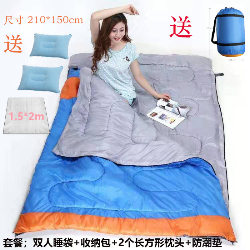 2.2kg Doble Azul y Naranja (Incluye 2 Almohadas + Tapete a Prueba de Humedad) - ¡Éxito de Ventas, Ahora con Descuento!