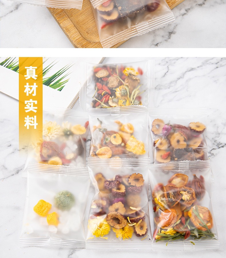Fruit and Herbal Tea Bag Blend with Chrysanthemum Goji Cassia and Citrus 10 Pack Cold Brew preparation