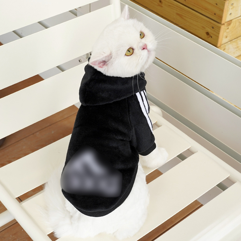 Bolsillo con cremallera a cuadros Weiwang tamaño ropa para perros gato ropa para mascotas Otoño e Invierno nuevos suministros correa del pecho