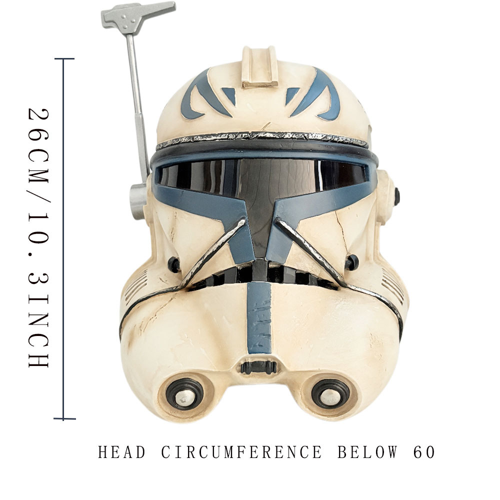 Suministros transfronterizos de máscaras de Star Wars Cascos cos accesorios Cascos Capitán Rex Película y televisión Anime periférico