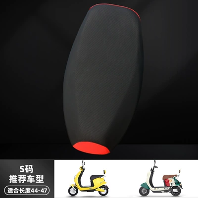 Electric car cushion — Cover Universal Cushion Cover - high-quality-grain-leather-main-black-and-secondary-red-s-size-black
