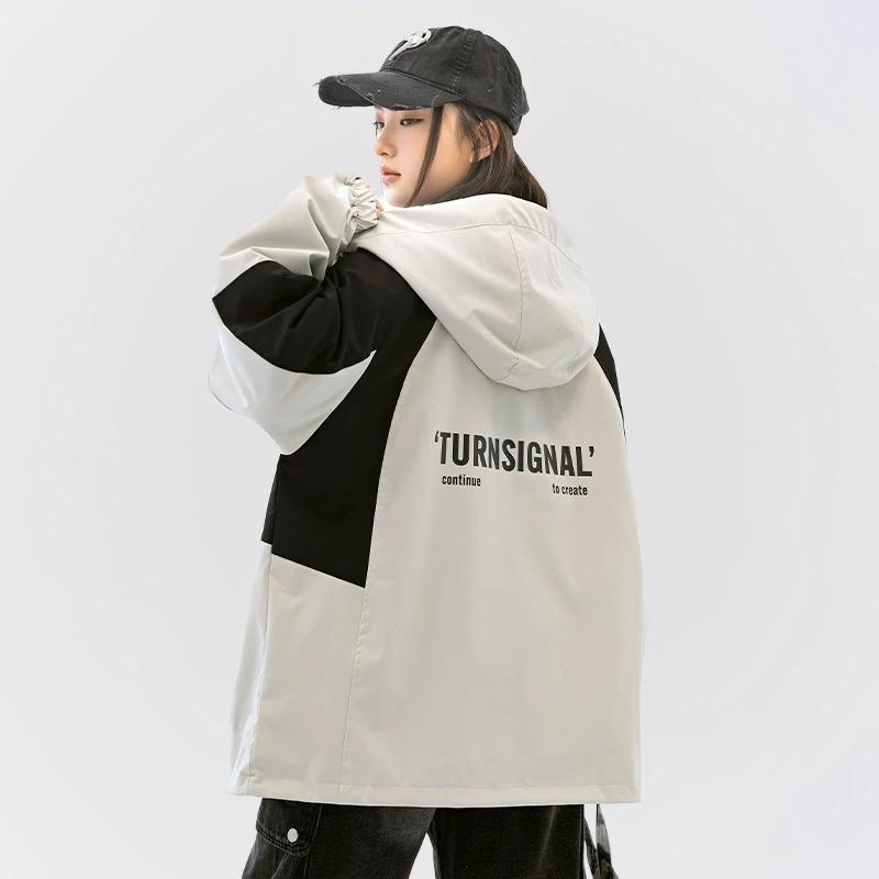 Штурмовая куртка для девочек осень 2024 новый осенний и зимний мальчик с капюшоном куртка для старшеклассников