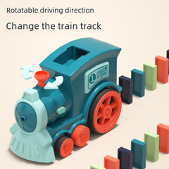 Matching Children's Electric Domino Train with Automatic Card Dispensing and Intelligence Development Electric Toy Car