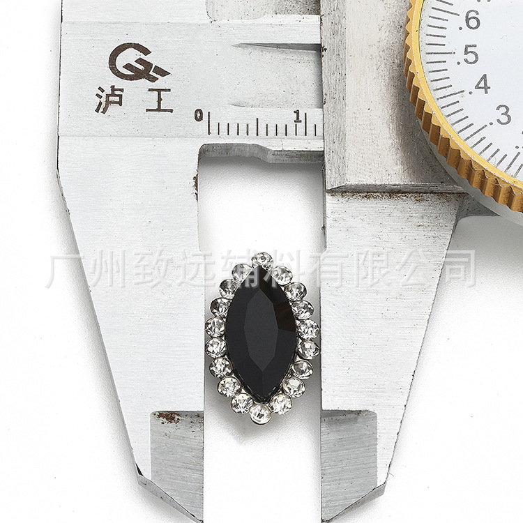 Piedras de imitación cosidas a mano de doble capa con forma de ojo de caballo y girasol de 7x15 mm, de fondo plano, superventas transfronterizas, accesorios de joyería DIY, 500 piezas/paquete image 3