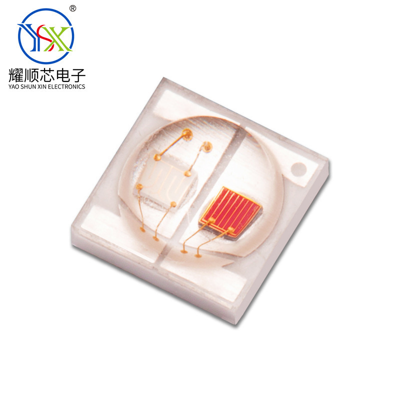 ハイパワー 3535 セラミック赤と青の 2 色 LED ランプビーズ 465 + 625nm 大型列光療法ランプビーズ理学療法 LED|undefined
