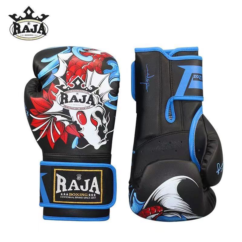 Rajaブランドボクシング散打トレーニング試合手袋格闘格闘成人男女ボクサー超繊維花色