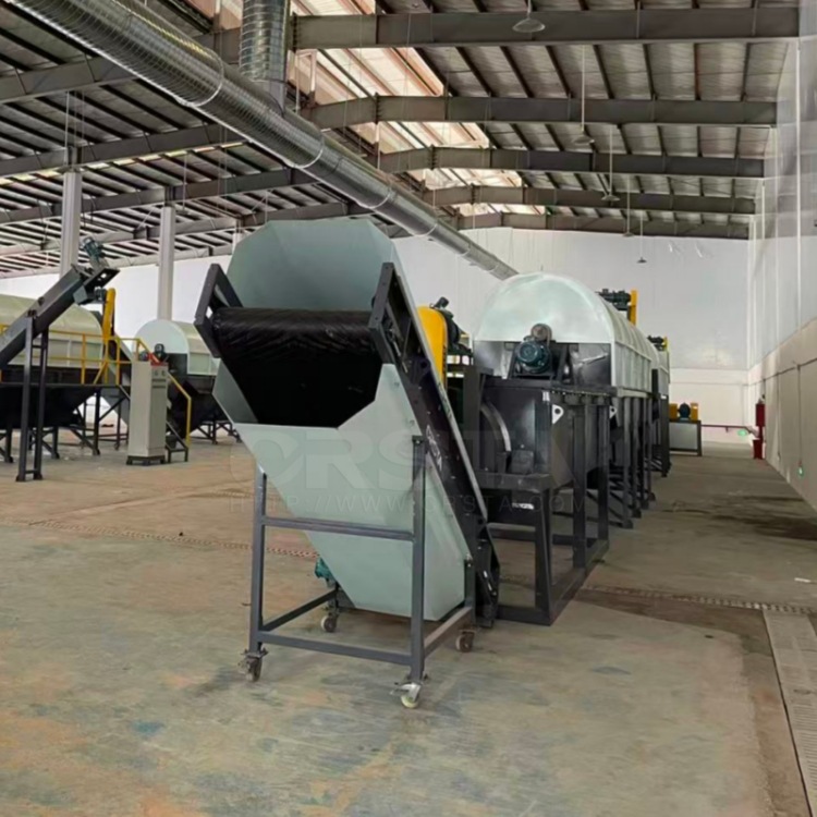 洗衣机家电废料处理流水线设备，全套废旧洗衣机壳回收设备