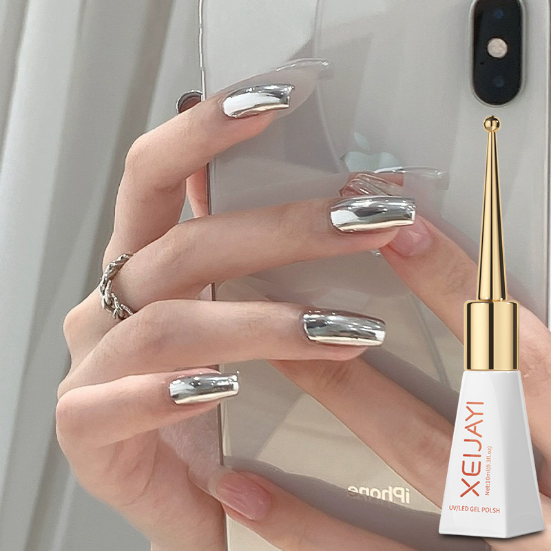 2023 nuevo espejo mágico serie esmalte de uñas pegamento espejo de metal color popular salón de uñas especial