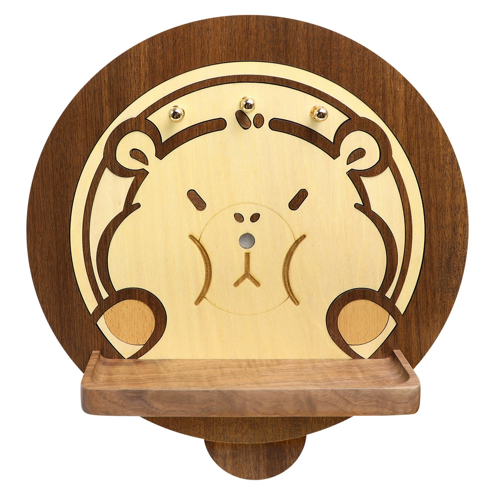 Мультяшный хомяк держатель из массива дерева стены подвеска автоматическая индукционная лампа установка завод прямых волос