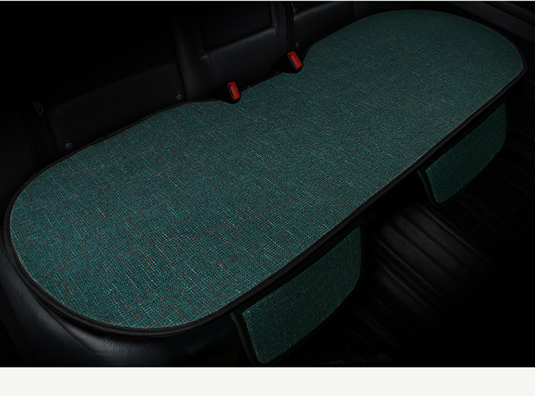 New 6-color linen small three-piece small square cushion car seat cushion four seasons universal seat cushion car chair cushion home