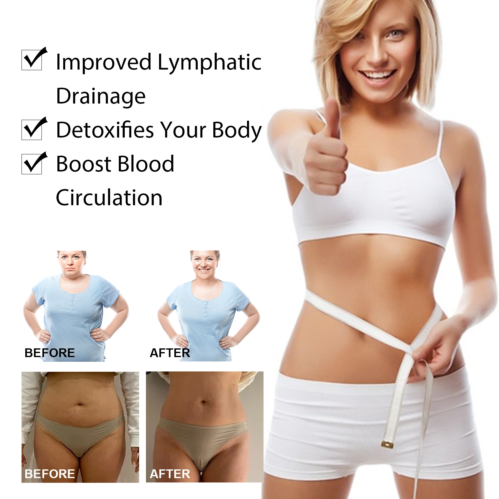 emagrecimento linfático barriga Eelhoe, coxas finas, pernas preguiçosas, belo umbigo cintura pequena, remendo corporal leve_voghion.com