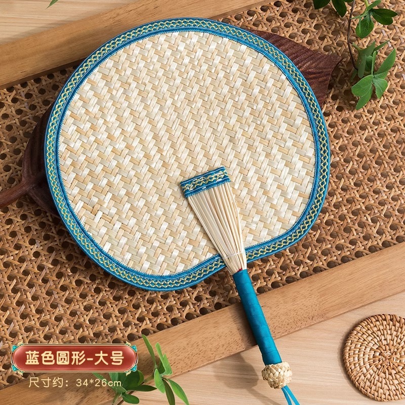 手編み大蒲扇夏旧式手編み麦わら草扇夏にバナナ扇を持ち歩く子供扇子|undefined