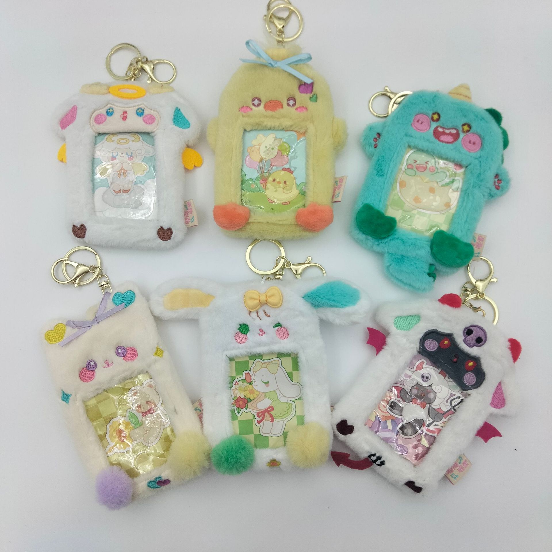 33g Weight Open Closure Type Card Holder Bags Type Daily Occasion PP cotton, Plush Material Animal, Cartoon Pattern All Seasons Season Kid'S, Unisex Gender Cute, Sweet Style Kid'S Unisex Animal Cartoon PP Cotton Plush Open Card Holders 无