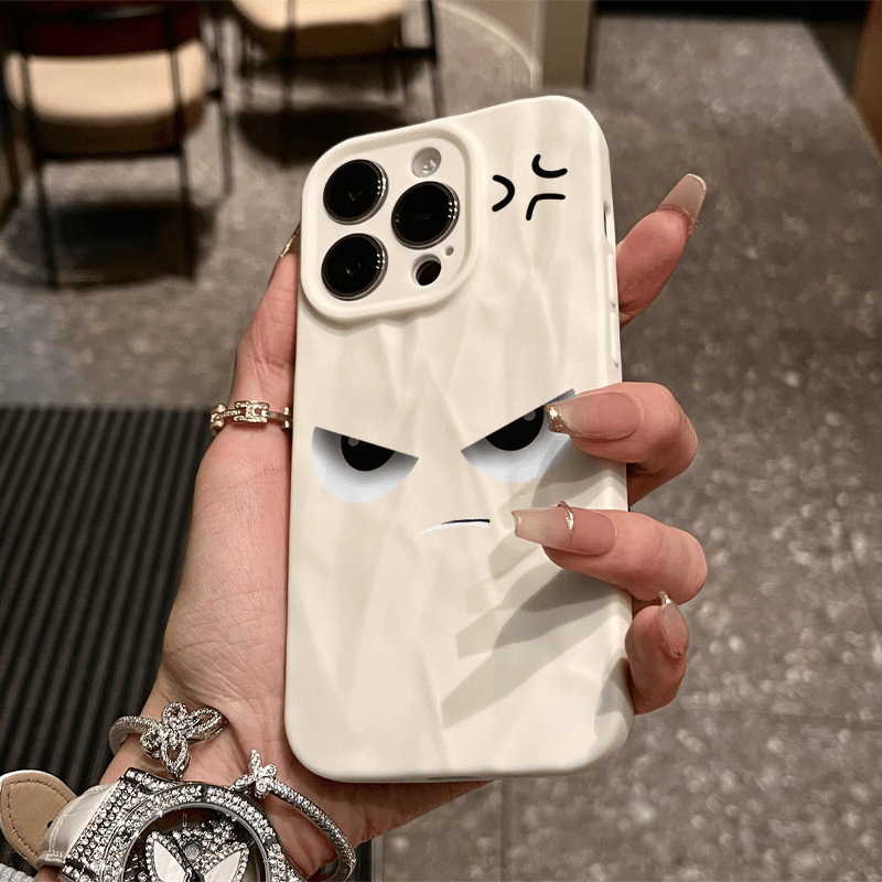 Fierce Expression Suitable for Apple 17Promax Phone Case Iphone16 Art 13 Niche 12 High-End XS Literary