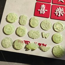 镂空古风头饰树脂仿玉佩手工diy汉服饰品配件吊坠腰配挂件