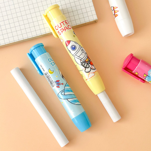 Press-to-Erase Student-Grade Creative Cartoon Eraser  
Children's Special Erasable Pen with Minimal Shavings, Wholesale Price