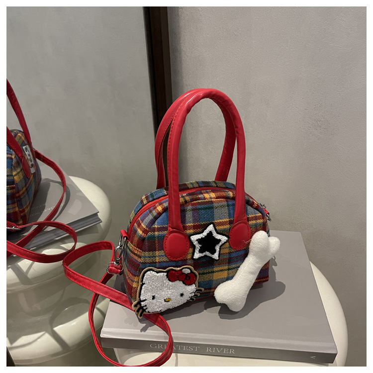 2025 New Hot-Selling Plaid Bag for Women, Cute and Fashionable Handbag, High-Looking New Commuter Coin Purse Crossbody