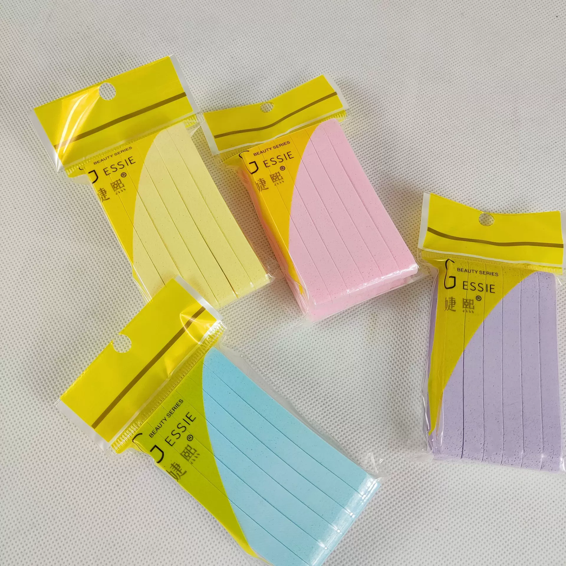 压缩面扑压缩条细孔PVA洗脸扑采薇泡孔泡水变大圆形条形可定制
