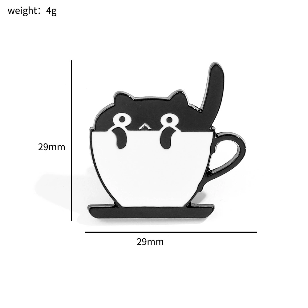 Cartoon creative brooch, ink, badge, accessory