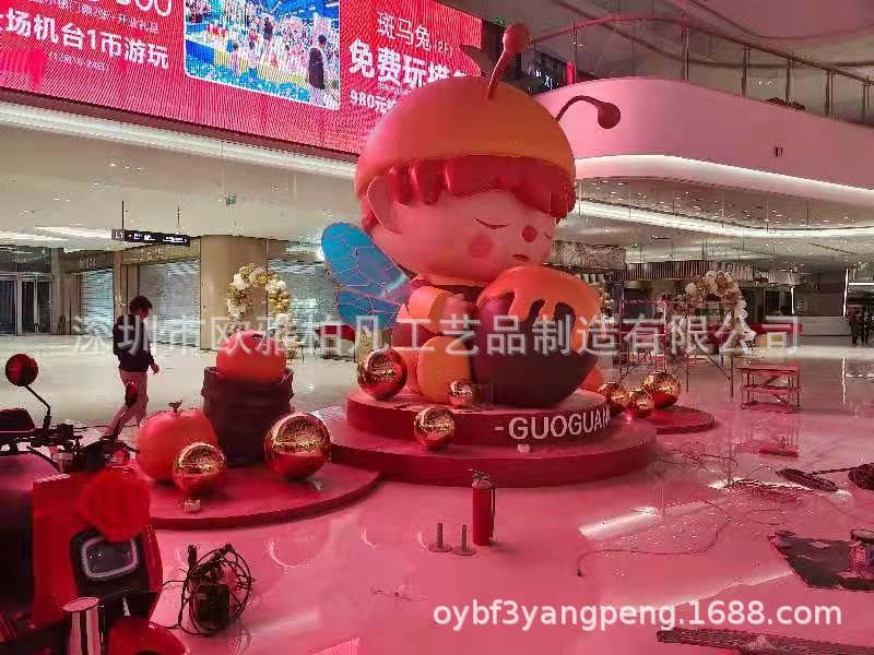 大型3米雕塑玻璃钢 玻璃钢主题卡通雕塑景观雕塑 商业美陈玻璃钢