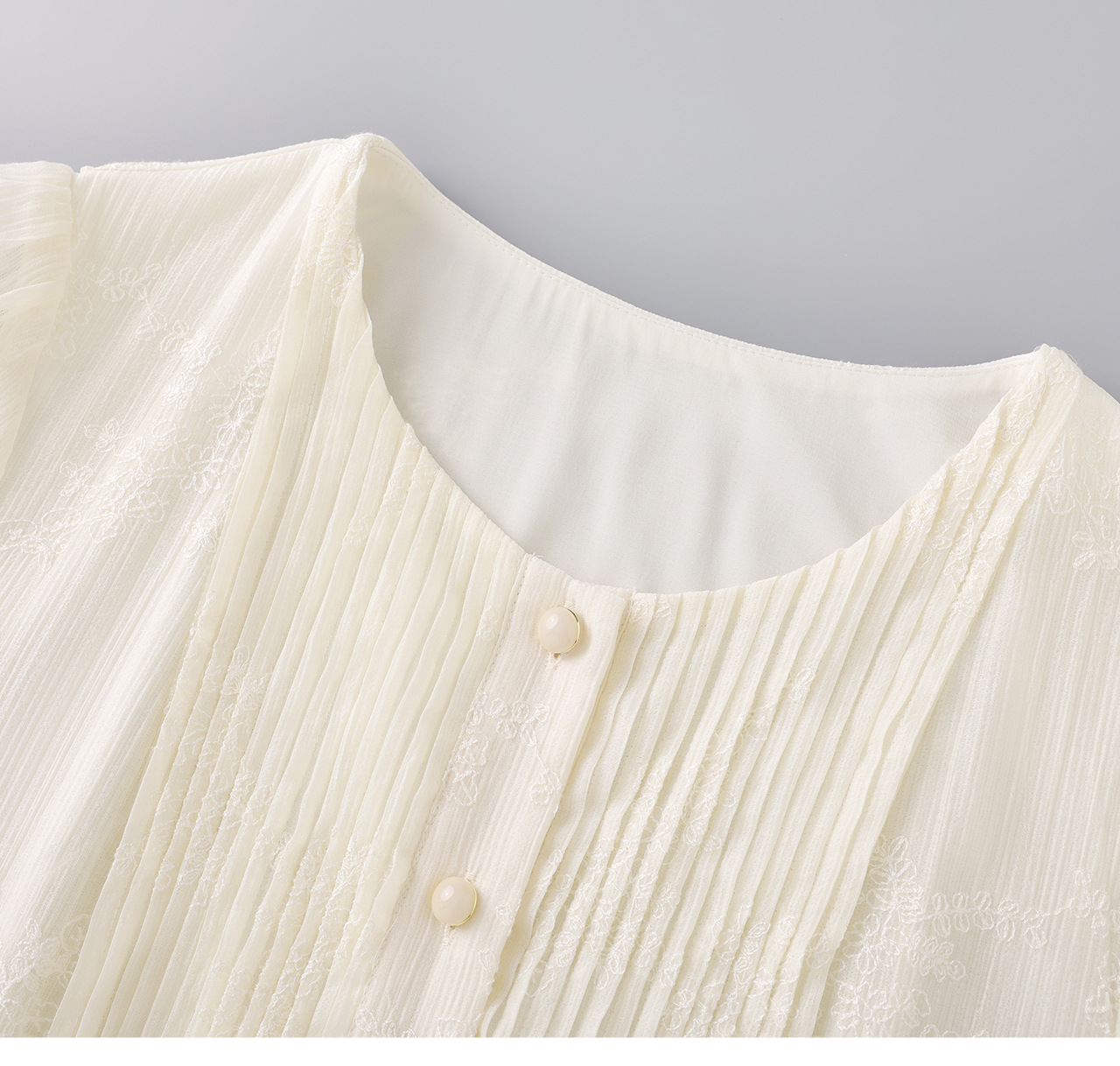 Váy maxi thêu hoa tay ngắn chất liệu tencel mềm mại — màu đen chi tiết 23