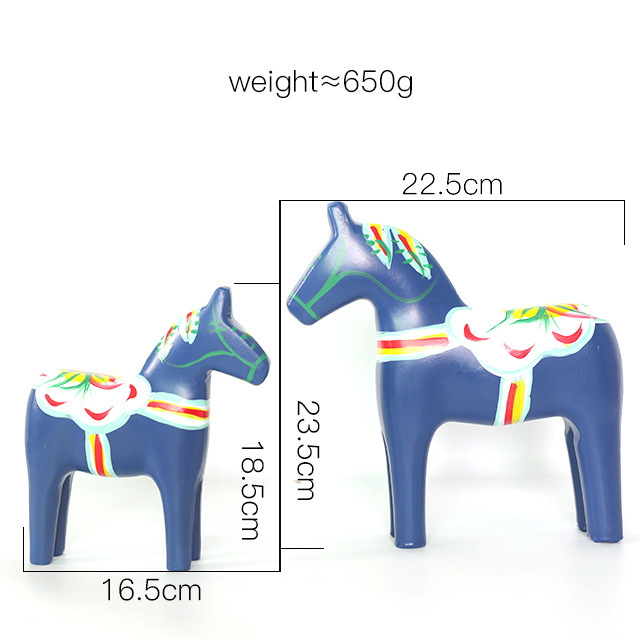 現代のシンプルなモランディ色の創意達拉木の木馬の置物の家庭の装飾品の客間のテレビの戸棚のお茶の数々の装飾|undefined