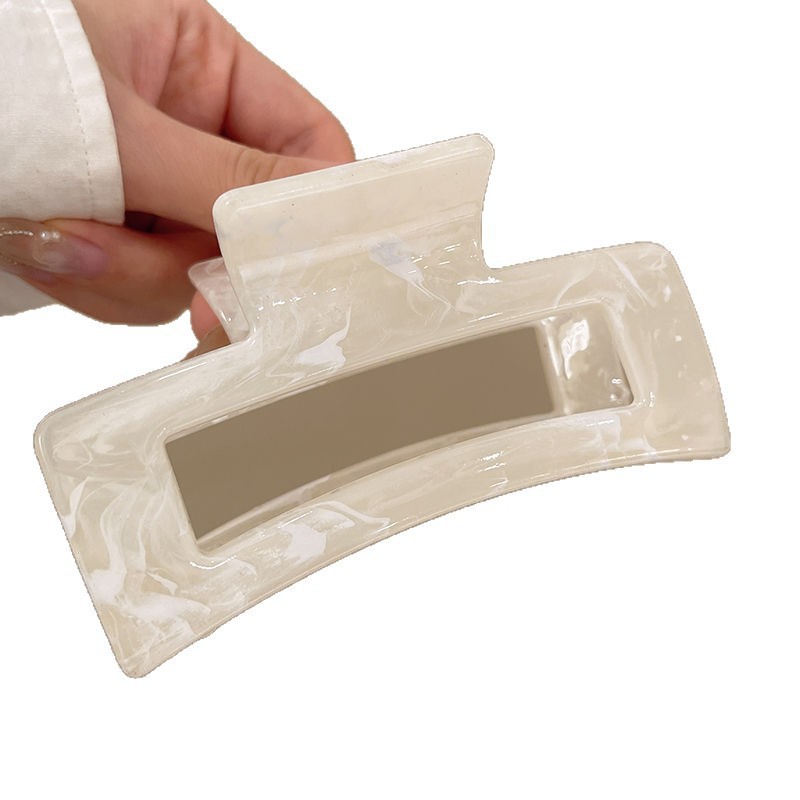 Pinza per capelli quadrata elegante da donna stile coreano_voghion.com