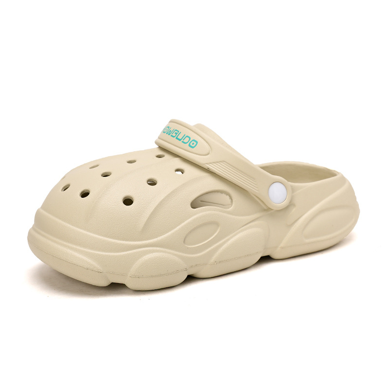 Personalidad de zapatos de playa negros zapatos para padres y niños zapatos de jardín con suela gruesa zapatos de playa ropa de moda image 9