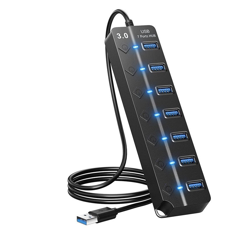 FUENTE fabricante divisor Drive-free Hub extender un arrastre siete puertos interruptor independiente 2.0 usb3.0hub
