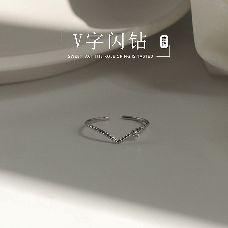 Oval Cz Engagement Ring And Stackable Set In Sterling Silver_voghion.com