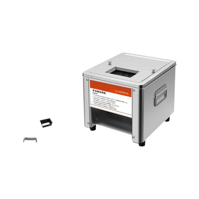 Cortadora de carne comercial azul picadora de carne eléctrica rebanadora de carne cortada en trozos de espuma de carne de acero inoxidable máquina de procesamiento de carne