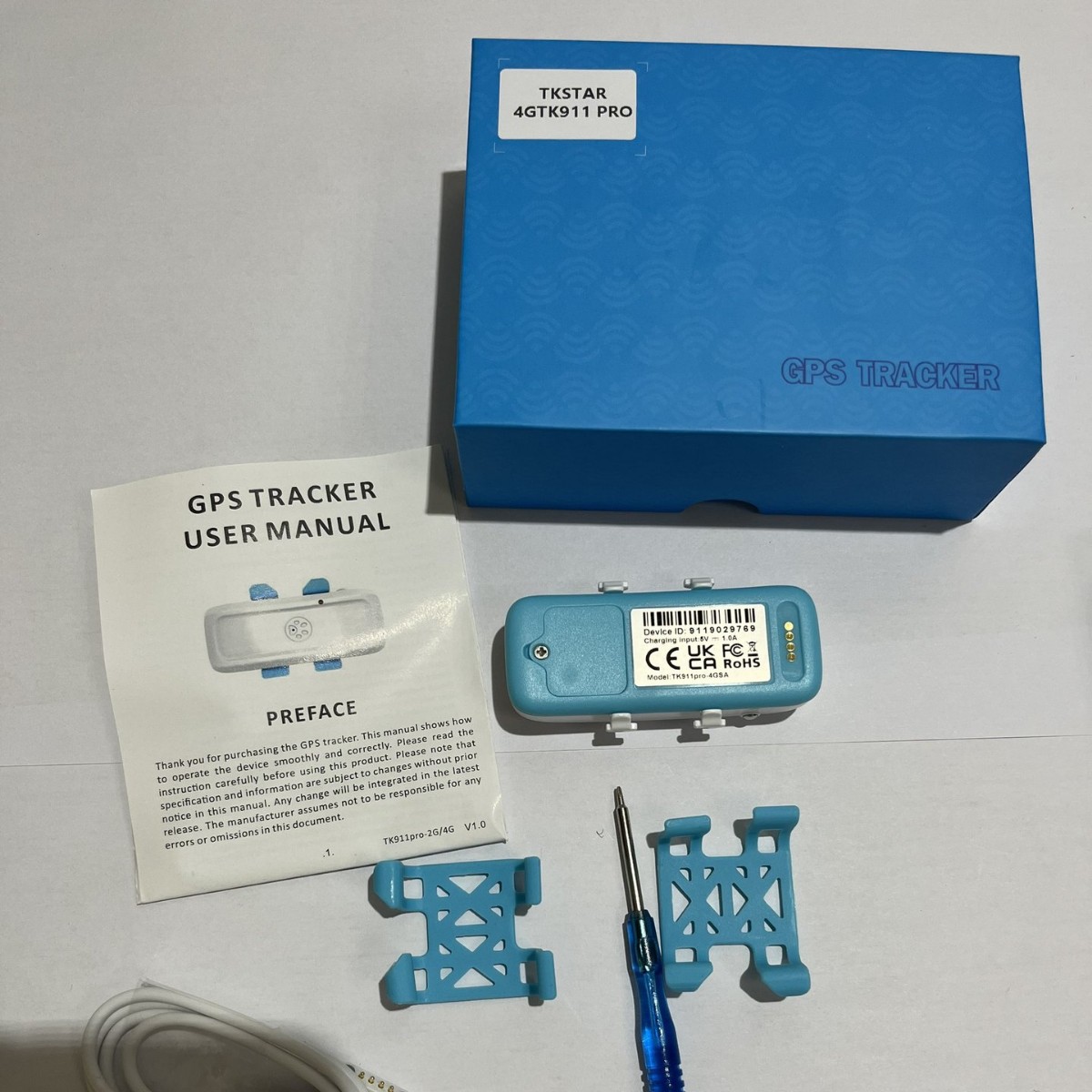 4Gtk911 Sa Small Pet Locator, Back Clip-On Buckle, Simple Operation, Accurate Positioning, Global