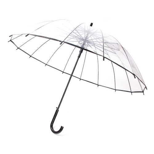 Umbrella transparent umbrella fully automatic umbrella 16 rib straight handle umbrella couple umbrella, printed LOGO umbrella fully automatic umbrella
