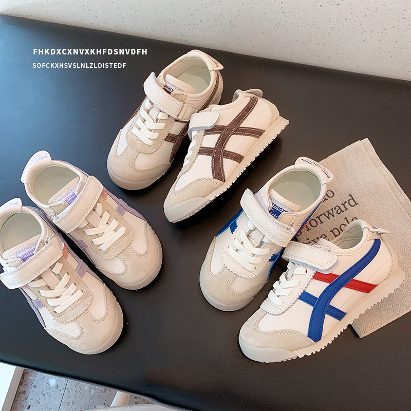 Koreaanse versie van Forrest Gump-schoenen voor kindersportschoenen voor dames in de herfst van 2023, nieuwe kleine witte schoenen voor meisjes_voghion.com