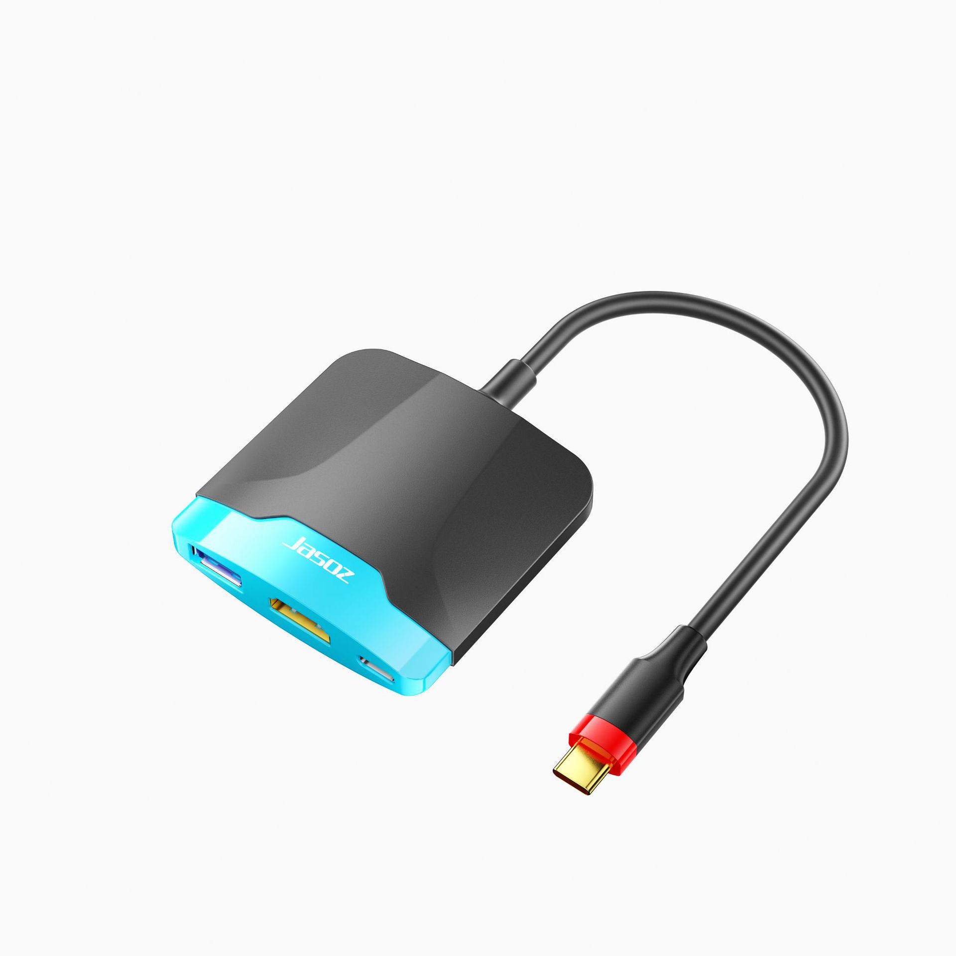 Base de conexión USB-C a HDMI para consola de juegos, dispositivo de proyección de pantalla, HUB tres en uno, convertidor de video 4K con PD
