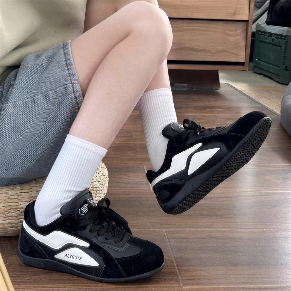 La versión coreana de los estudiantes Xia Meimei, tendencia transpirable, cómodos zapatos casuales de entrenamiento alemán, zapatos de deporte de pareja americana para hombres y mujeres en la calle image 5