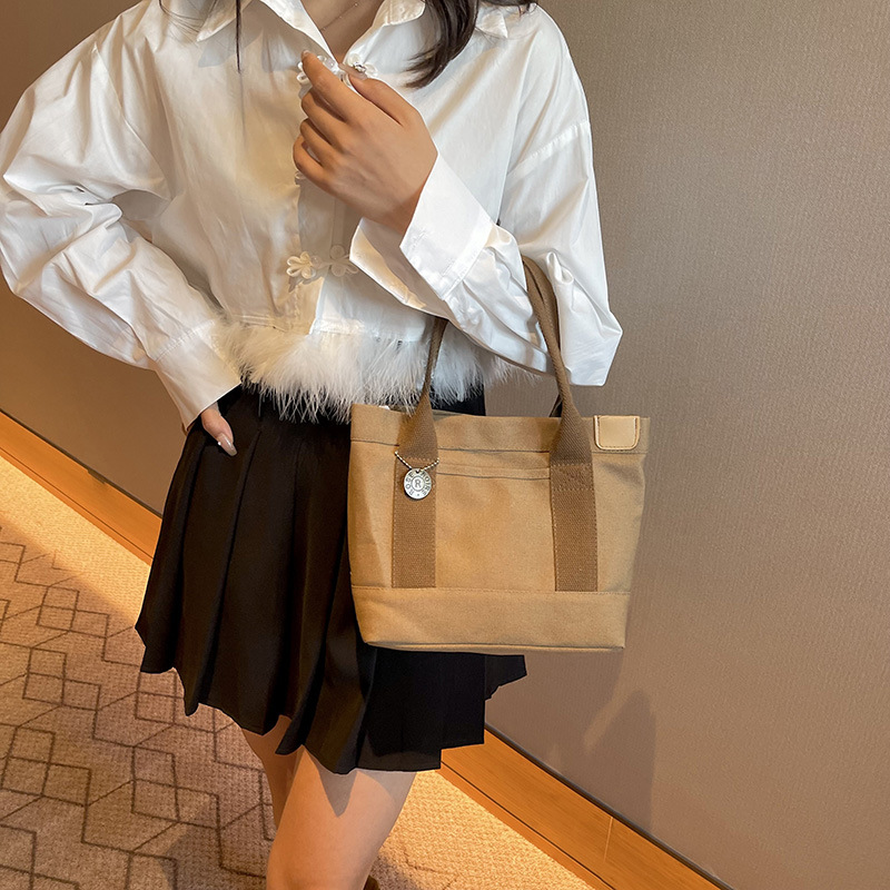 Verano nuevo bolso de lona japonés bolso de dama bolso de gran capacidad bolso de moda versátil bolso de moda casual