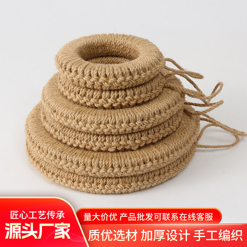 캐서린 패드, 에나멜 패드, 고온 방지, 화상 방지, 직조 단열 패드, 노란색 린넨 두꺼운 주방 홈 다이닝 서클 링