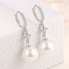 Earrings from pearl, Korean style