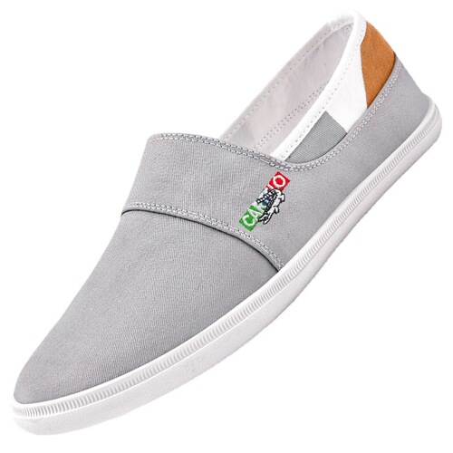 Cadylove Crocodile Canvas Shoes for Men, Durable Soft Sole Canvas Shoes,  New Bean Bean Flat Shoes for Men, Summer Shoes