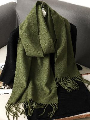 跨境新款仿羊绒围巾纯色韩系氛围感女生高级感披肩秋冬款工厂直销|undefined