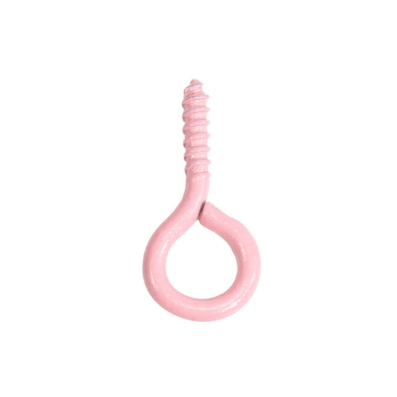 Accesorios de la joyería DIY 100 color spray pintura ovejas cuerno clavo tornillo ojo mirando teléfono caso colgante llavero