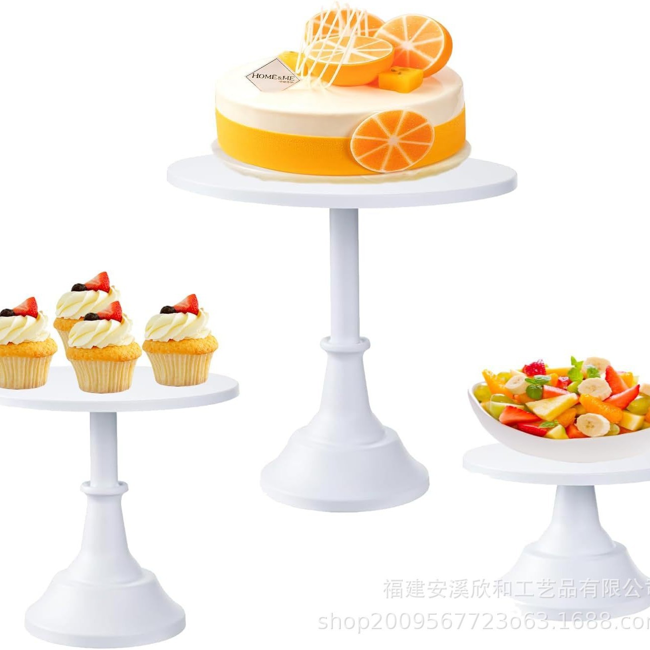 Transfronterizos redondos estantes de pastel de metal dulces dulces dulces dulces placas de exhibición eventos de boda fiesta de cumpleaños