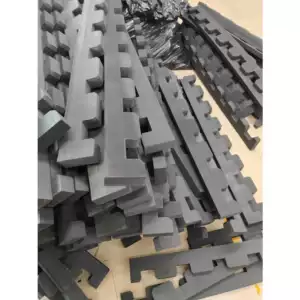 60-degree black and white EVA foam sheets, custom-made for product card slots, inner linings, foot pads, and other applications