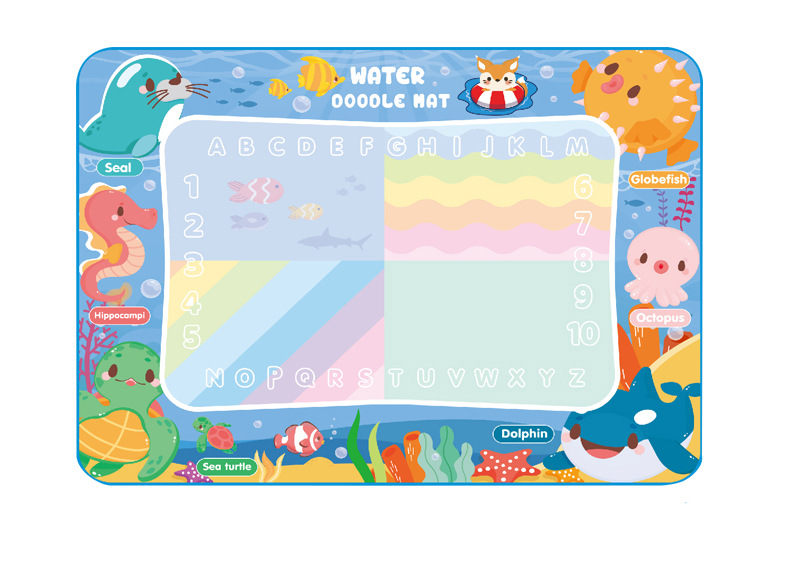 Transfronteriza nuevo lienzo de agua mágica Pintura Infantil y Manta de escritura graffiti de agua juguetes educativos de educación temprana patrón de aprendizaje