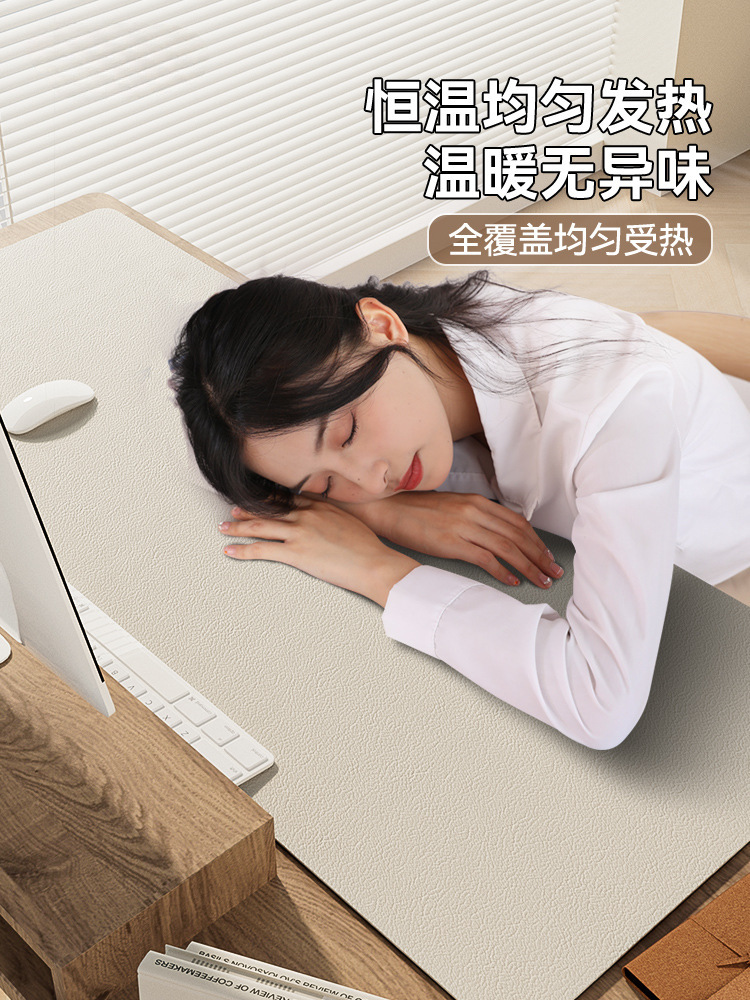 YANZONG 난방 마우스 패드 슈퍼 대형 난방 따뜻한 테이블 패드 사무실 컴퓨터 책 데스크톱 키보드 패드 전기 난방 따뜻한 손