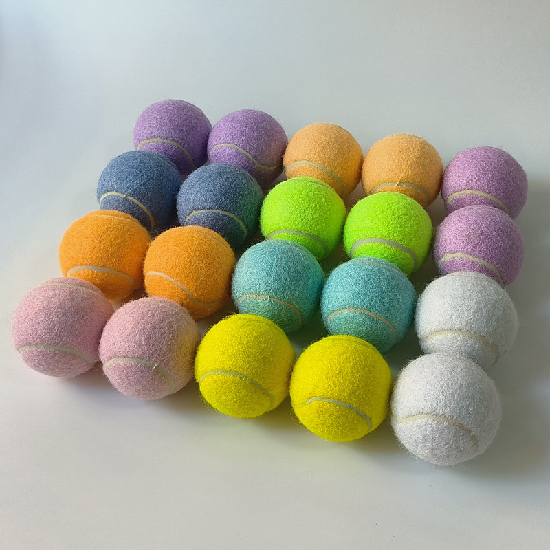 Macaron color light color 803 training tennis 1.15 meters high elastic 6.3cm practice pet durable printable logo