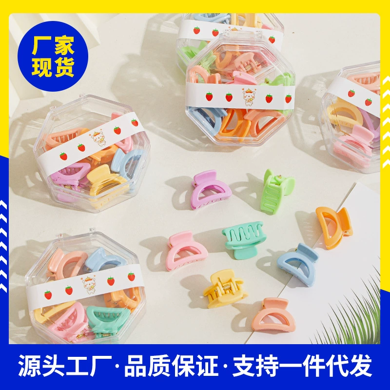 Домашние животные мини-трубочные матовые заколки для волос сетка красная тыква маленький зажим для головных уборов