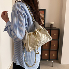 跨境包包女2026新款女包时尚潮菱格链条单肩hono包嬉皮包斜挎腋下